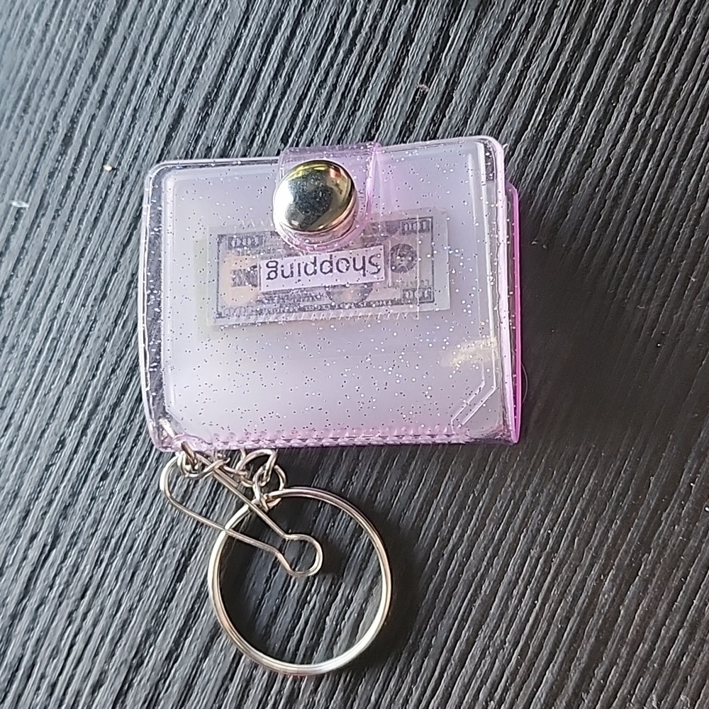 Mini purple keychain budget book